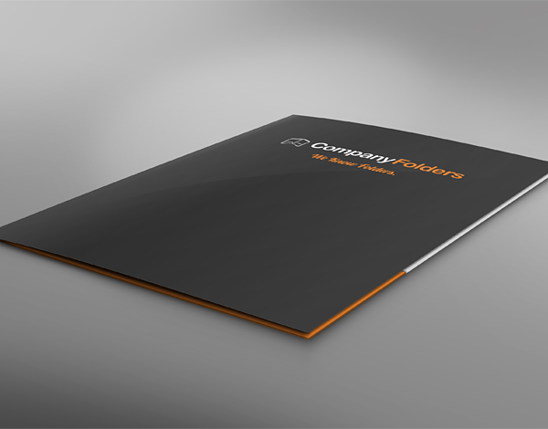 Close-Up Front Cover Folder Mockup Template