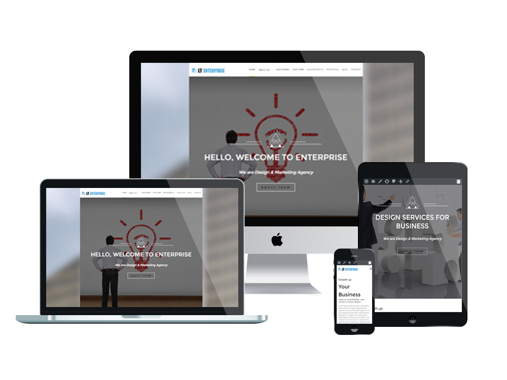 LT Enterprise – Free Responsive Image Design / Creative WordPress theme ...