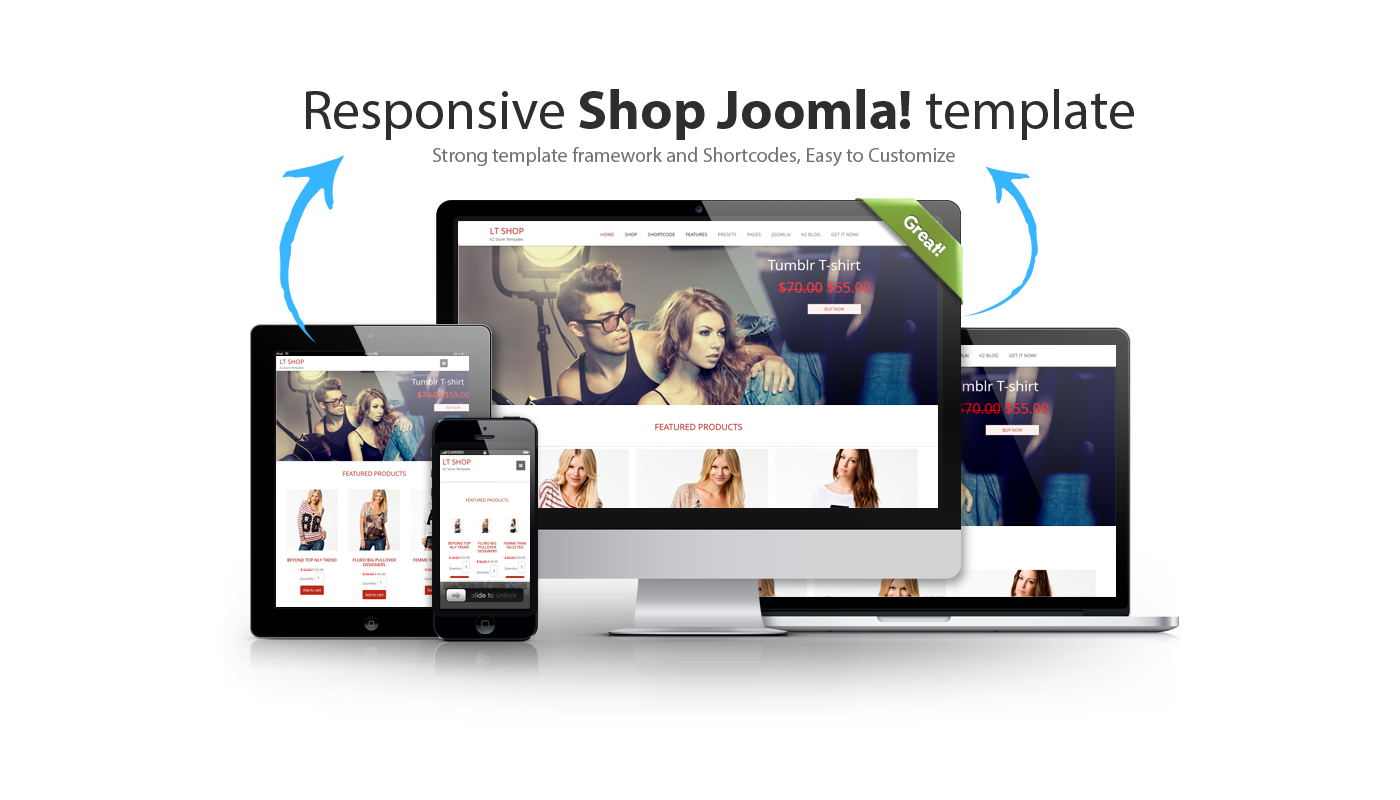 LT Shop - Responsive Joomla shopping template