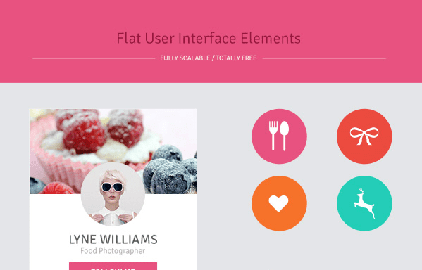 Free Flat UI Elements