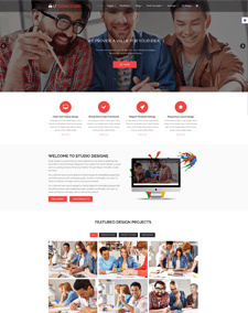 LT Design Studio Onepage – Free One Page Responsive Design Studio Joomla template