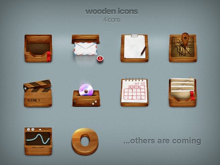 Free Wooden Icons
