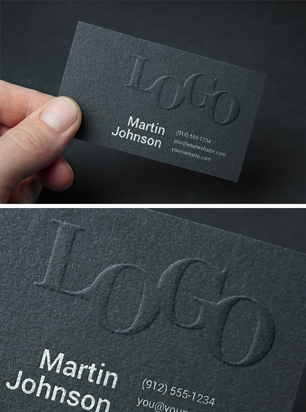 Embossed Business Card MockUp 2 Responsive Joomla and Wordpress themes