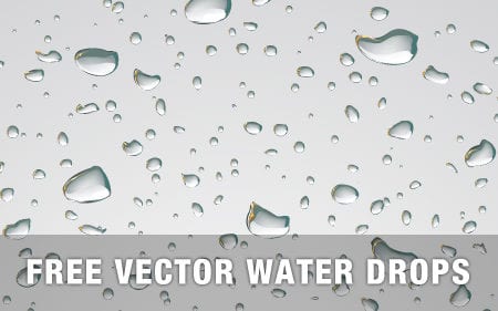 Free Vector Pattern – Water Drops