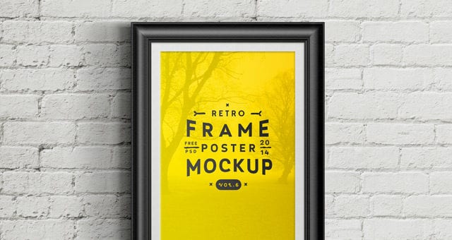 Psd Poster Frame MockUp Vol6
