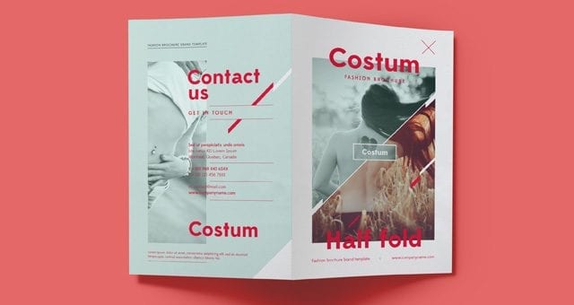 Costum Free Bi Fold Brochure Template