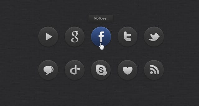 Dark Social Free Icons Set