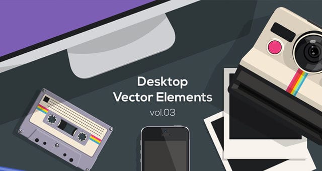 Flat Desktop Vector Objects Vol 3