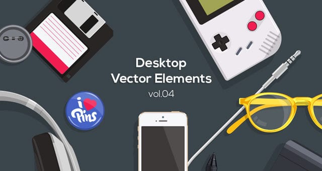 Flat Free Desktop Vector Objects Vol4
