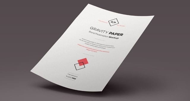 Psd A4 Paper MockUp Template
