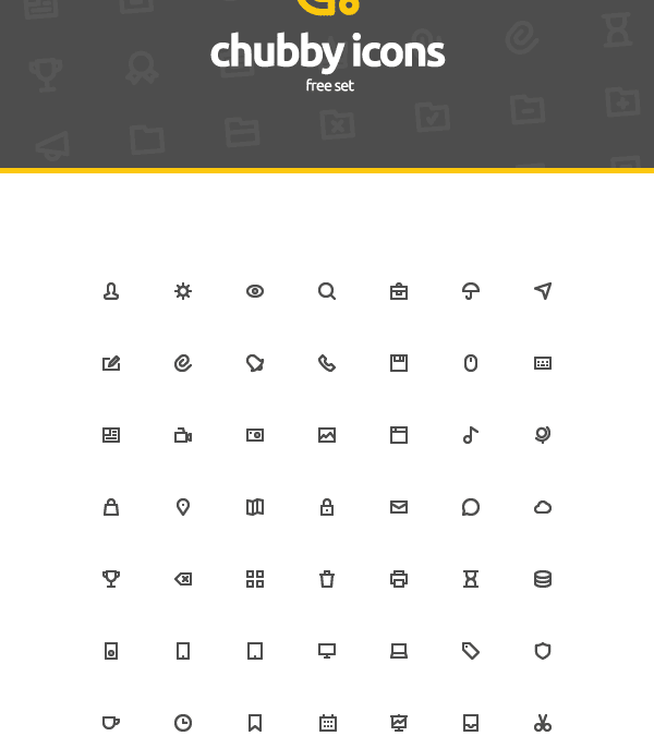 Free Chubby Icons Set