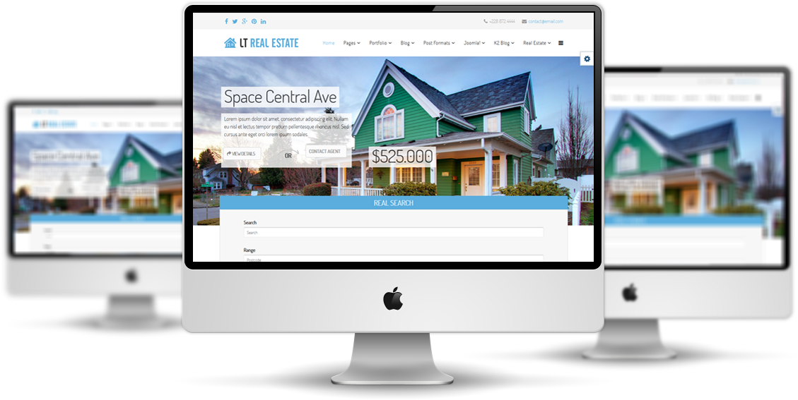 LT Real Estate – Free Homes for Sales, Real Estate Joomla template