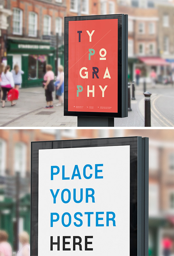 Street Billboard PSD MockUp