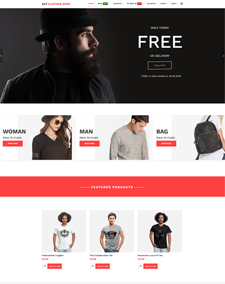 clothes shop website