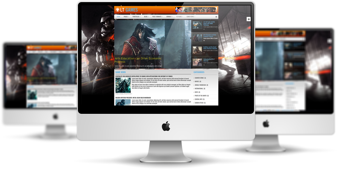 Download LT Games - Free Joomla Gaming template