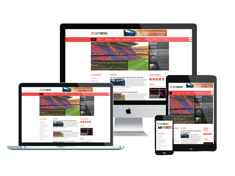 LT News Responsive Joomla News template