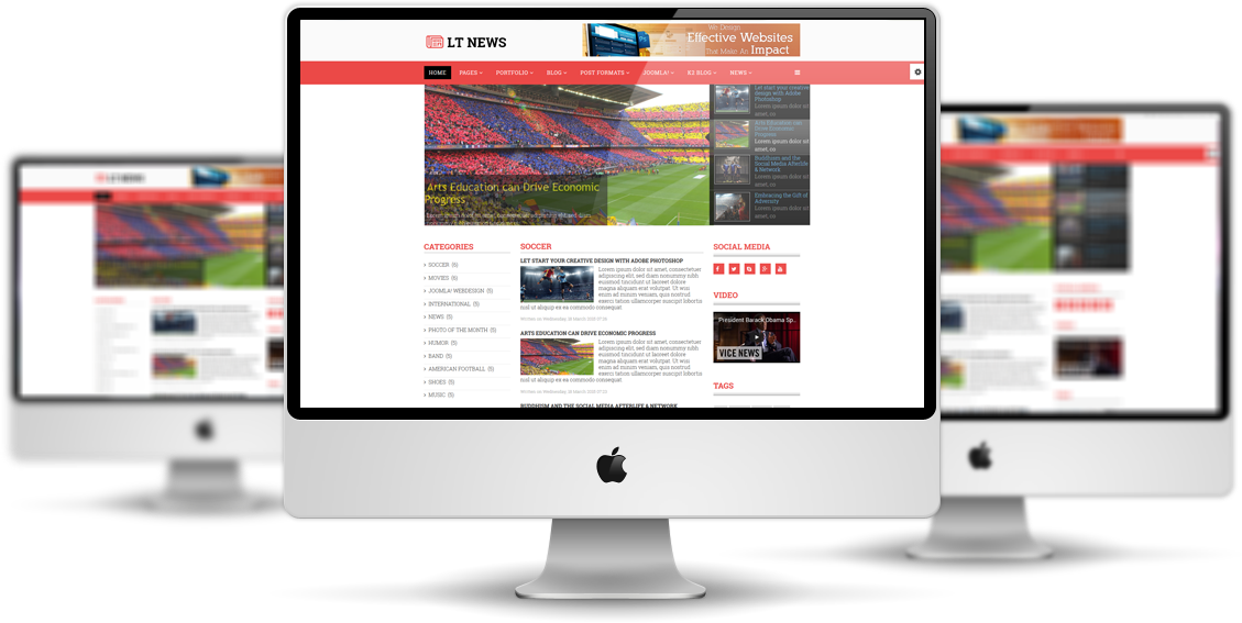LT News – Free Magazine / News Joomla template