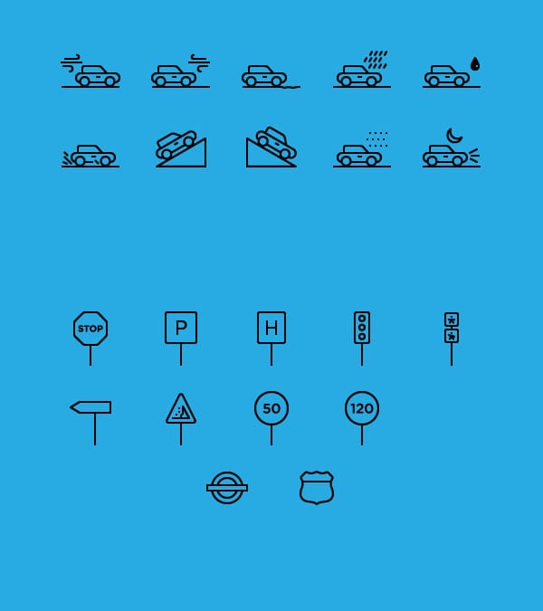 71 Traffic & Transportation Icons