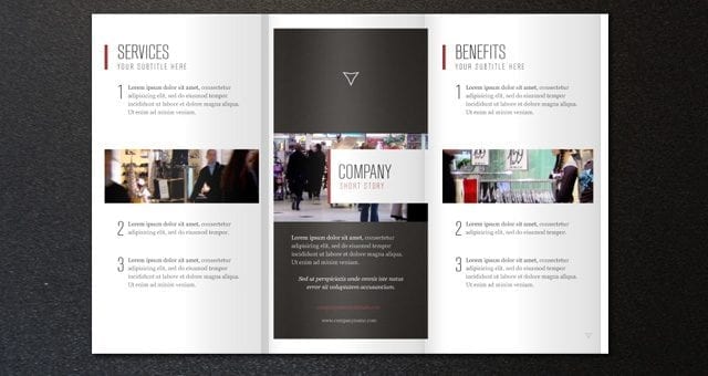 Corporate Tri Fold Brochure Template 2