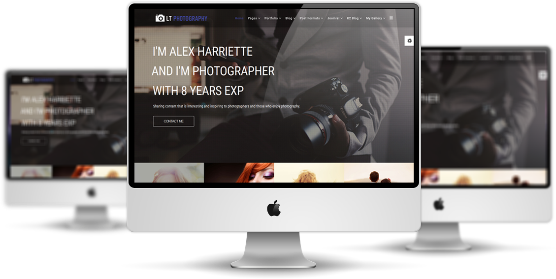 LT Photography – Free Image Gallery / Photography Joomla template