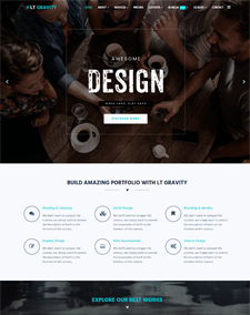 LT Gravity Onepage - Responsive Joomla Onepage Business Plan template