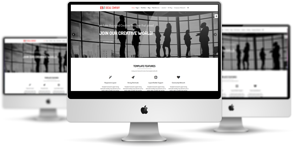 LT Social Company – Free Personal Community for social Company Joomla template