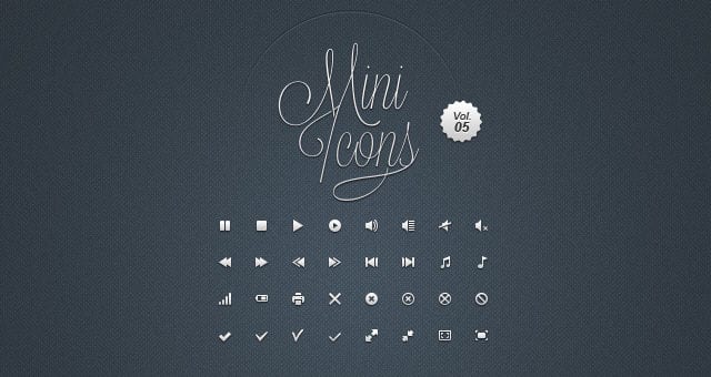 Mini Free Icons Set Vol5