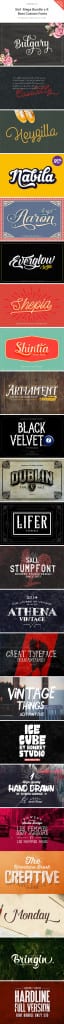 25 Custom Font Families