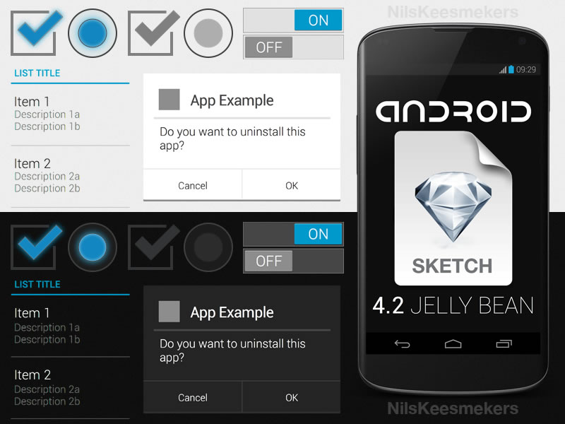 Free Android Gui Wireframe Templates 2014