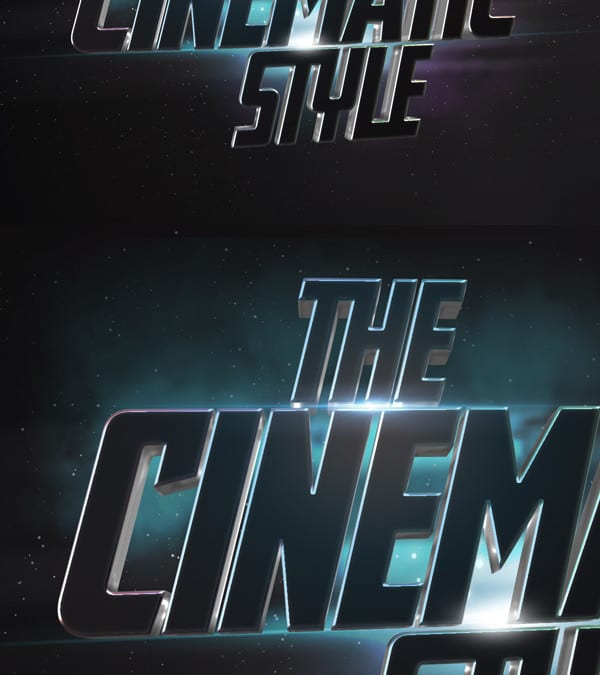 Cinematic 3D Text Effect For Photoshop
