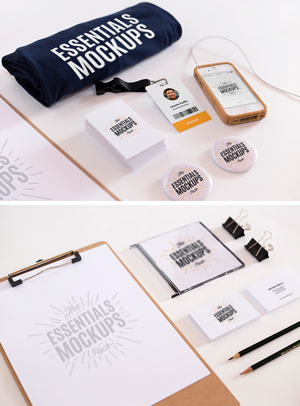 Essentials Mockups Free Set
