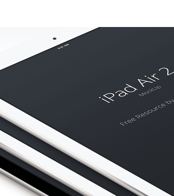 iPad Air 2 Perspective MockUp