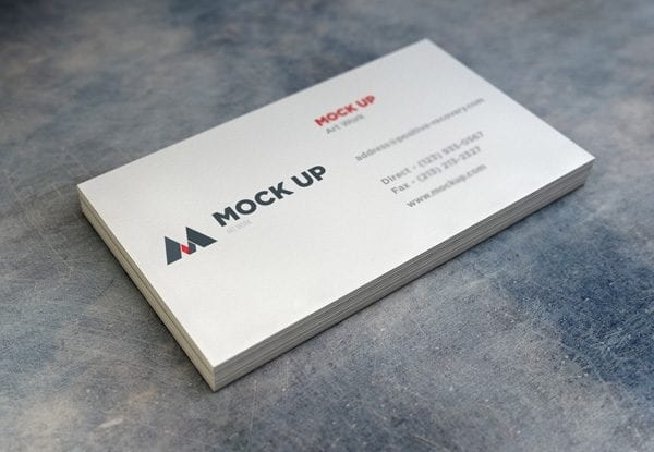 Realistic Business Card MockUp #2