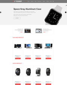 LT Tech Shop - Free Technology Store Hikashop Joomla template