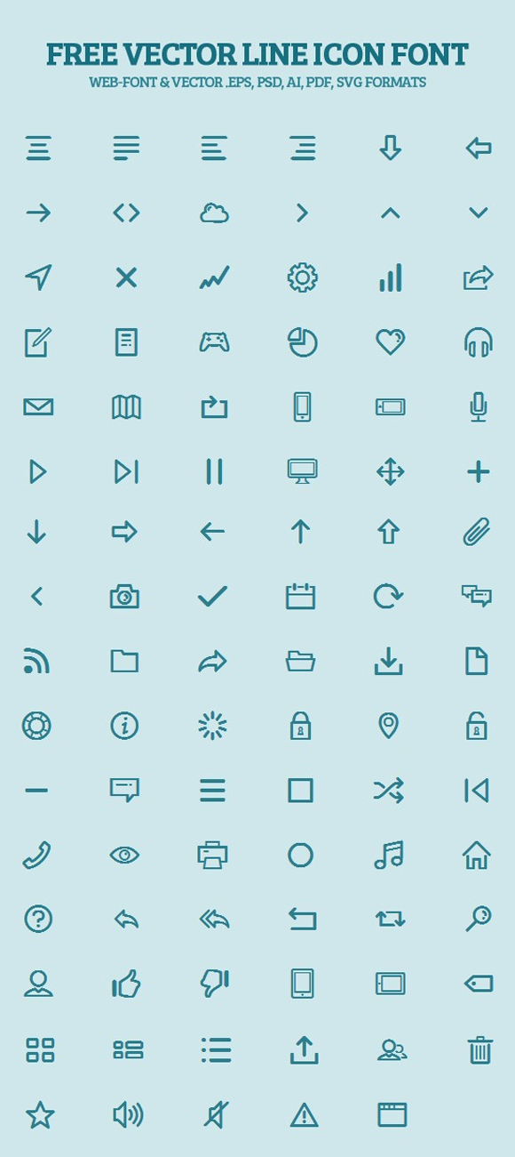 20 Gorgeous Free Icon Fonts for Designs