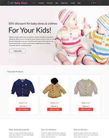 LT Baby Shop – Free Kids Clothes Store Hikashop Joomla template