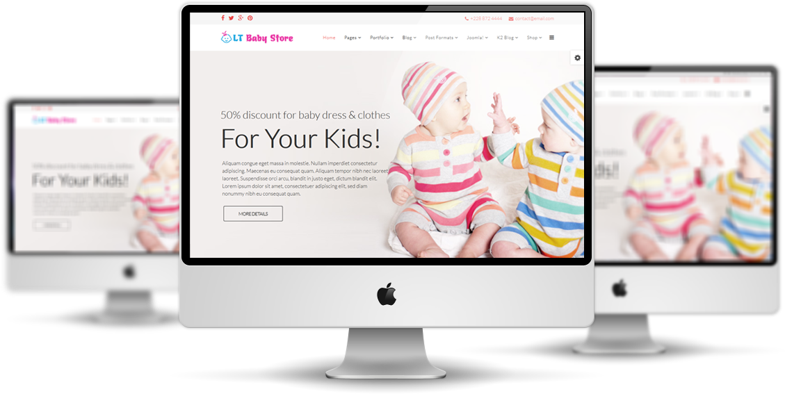 LT Baby Shop – Free Baby Store / Baby Shop Joomla template