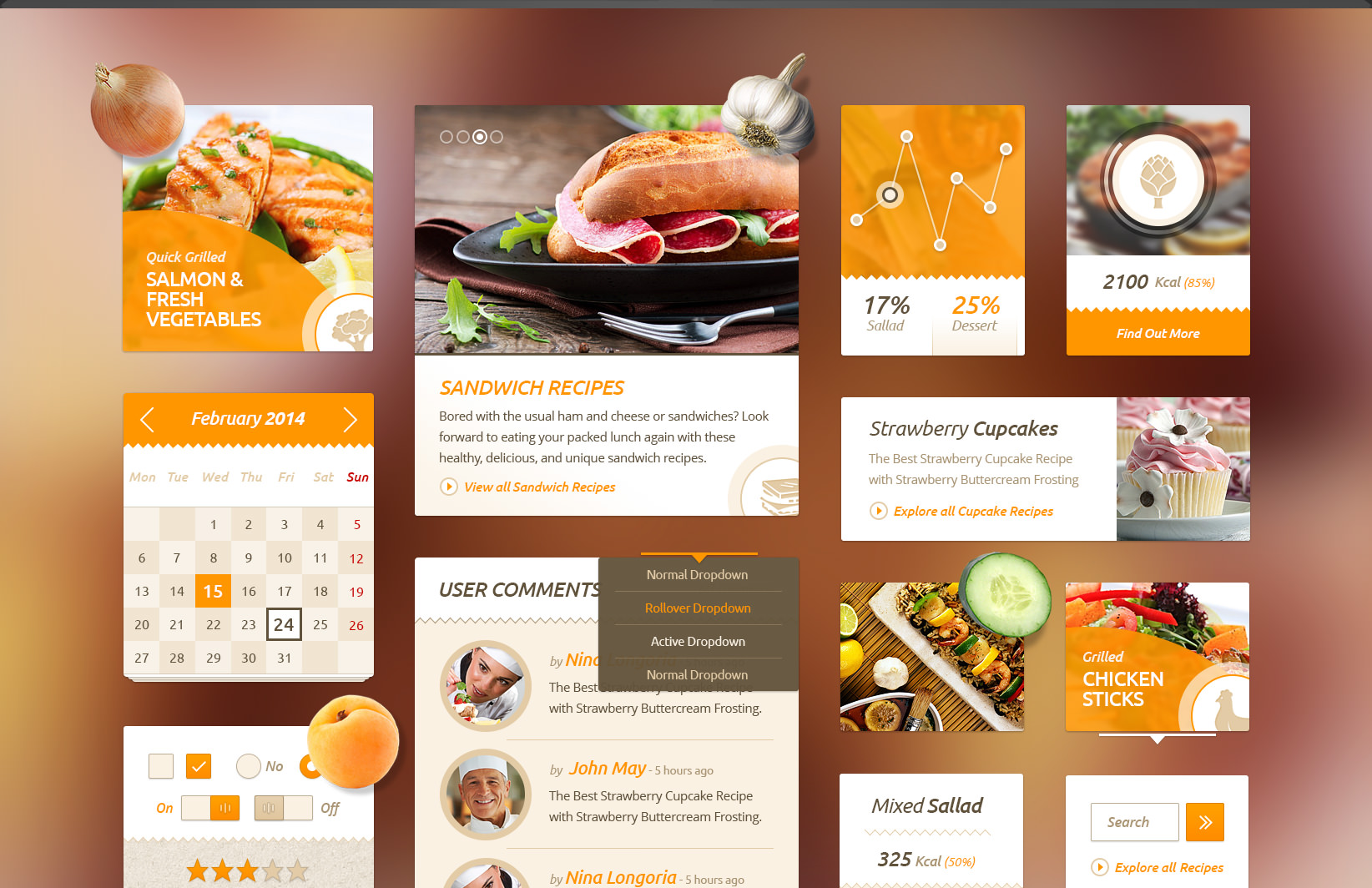 delicious-recipes-food-free-ui-kit