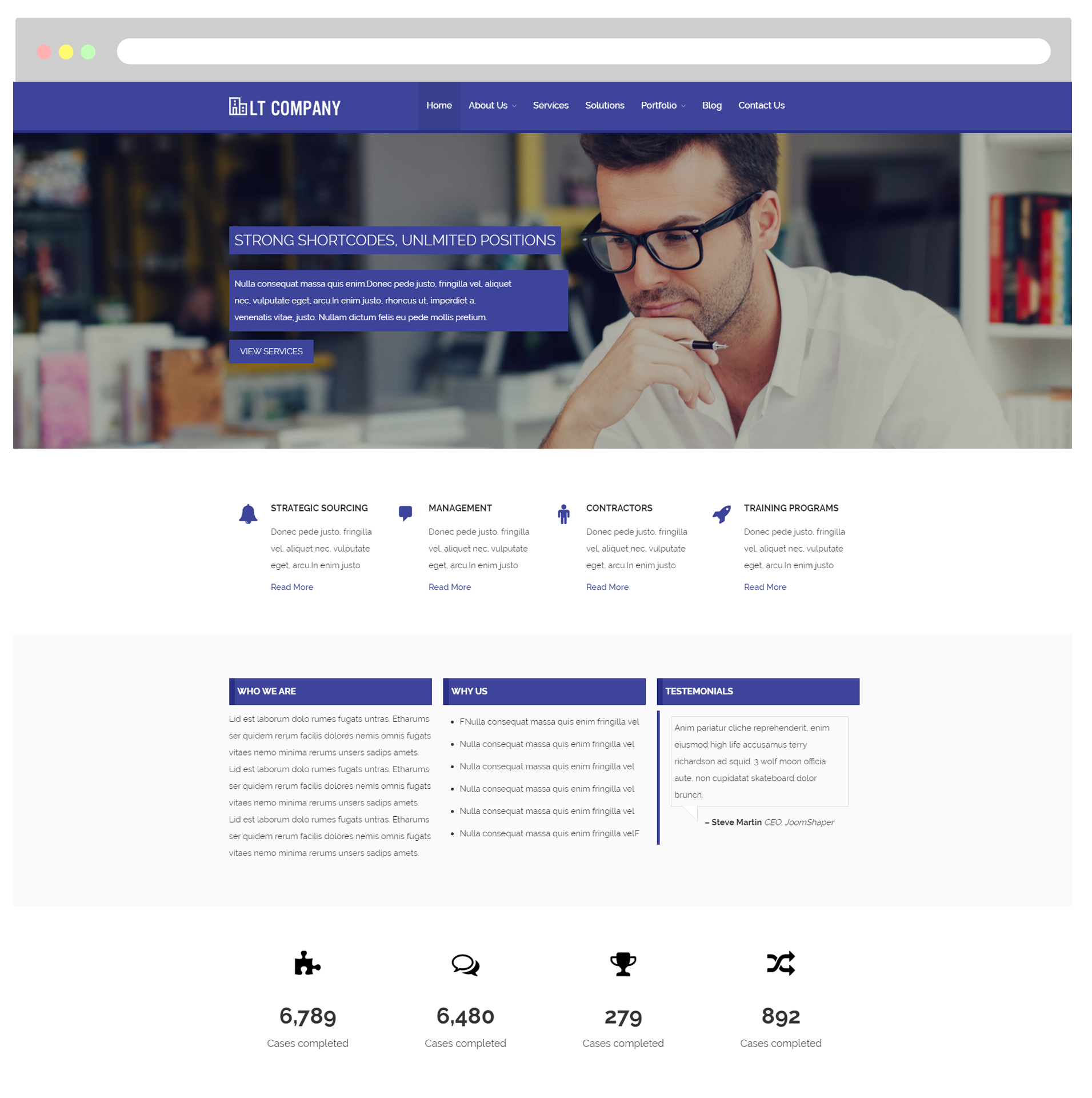 LT Company - Free Company Wordpress theme