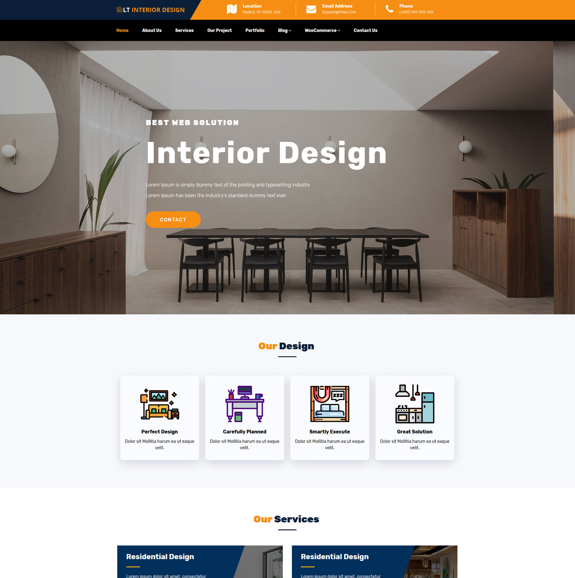 LT Interior Design  Free responsive wordpress interior 