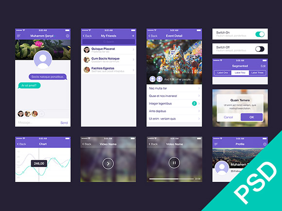 Awesome Free App Design Templates Collection