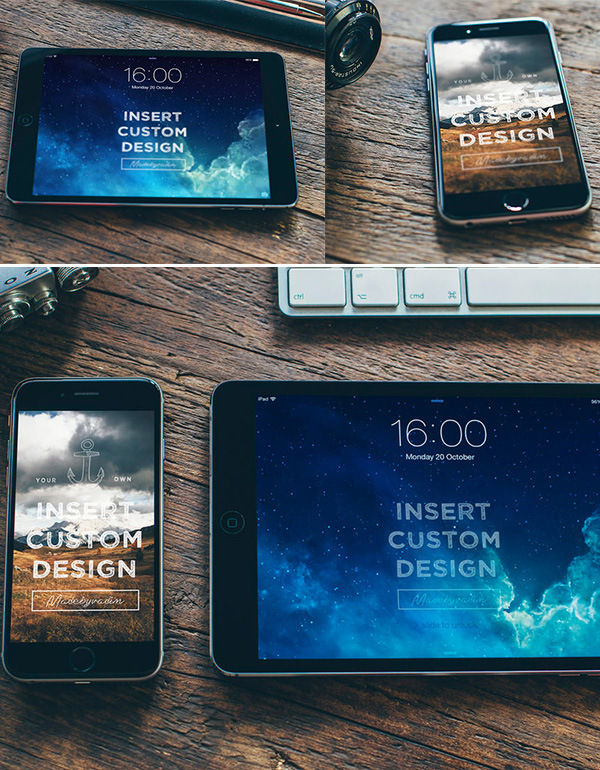 20 Smartphone &amp; Tablet Free MockUp Templates Age Themes
