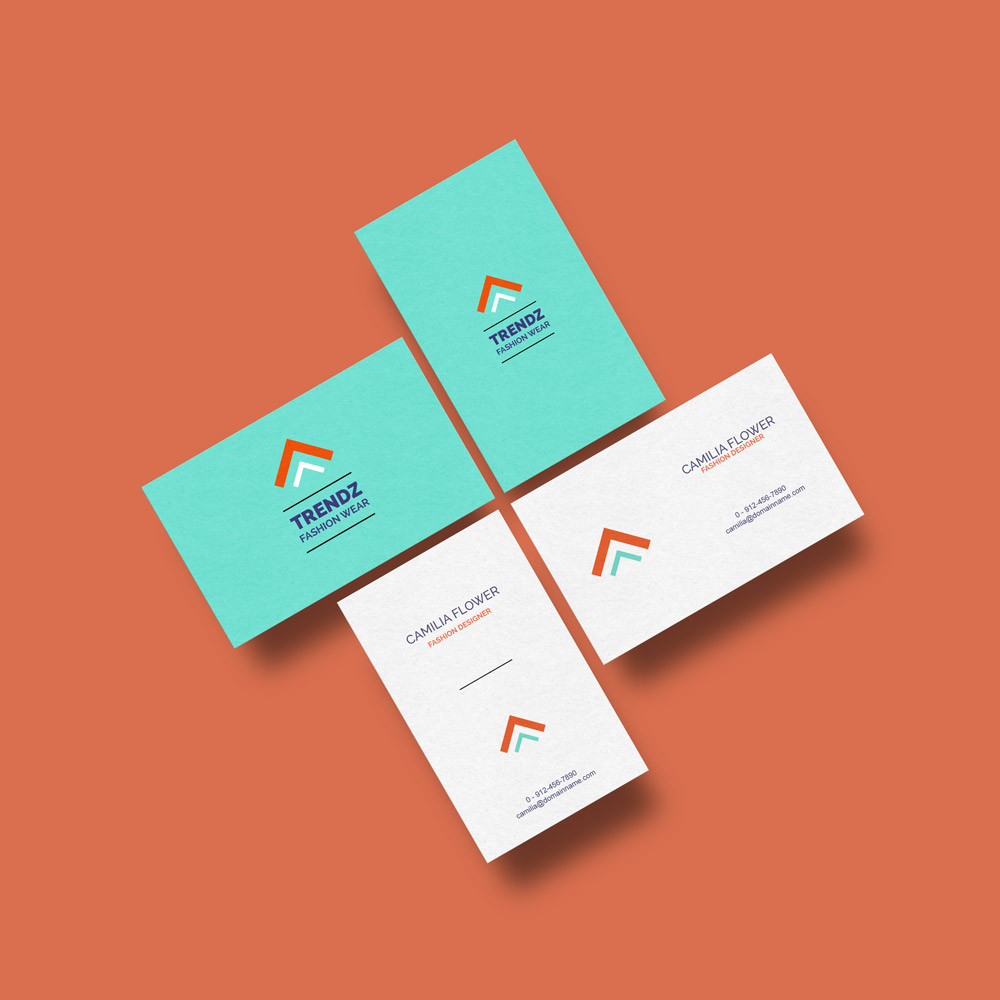 Business Cards MockUp Free Template In Business Card Template Powerpoint Free