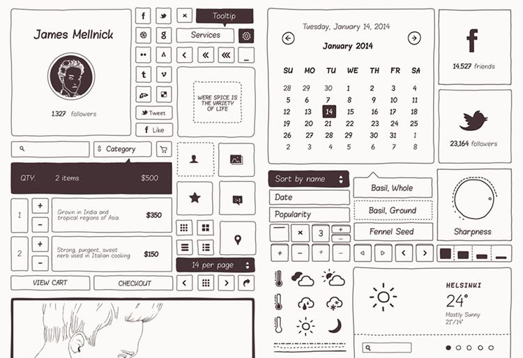 Download 15 Web Free Wireframe Templates