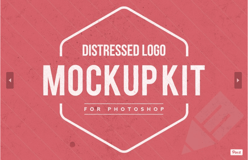 Distressed Free Logo Mockup Kit