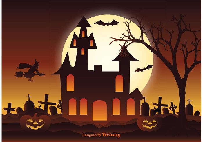 Spooky Halloween Illustration Vector