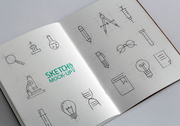 Download Sketchbook FREE MockUp PSD Templates - LTHEME