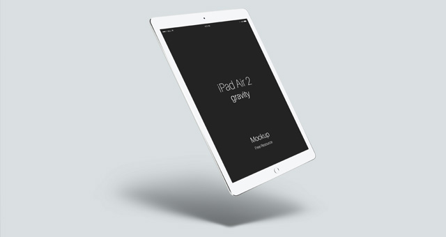 Download iPad Air 2 Gravity FREE PSD Mockup Template - LTHEME