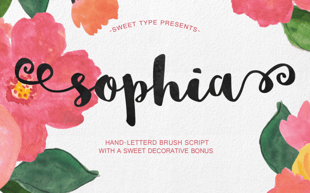 Sophia – Handlettered Brush Script Free Font Download