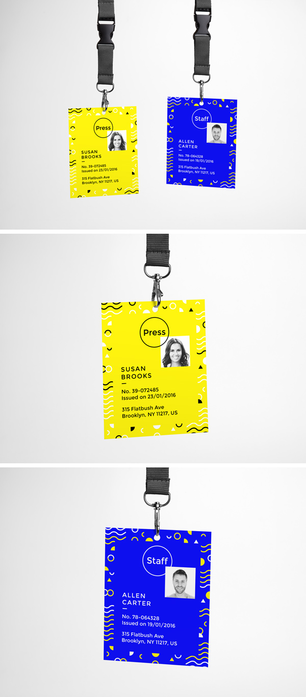 Realistic ID Card Free PSD MockUp - Responsive Joomla and ...